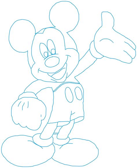 mickey mouse tracing